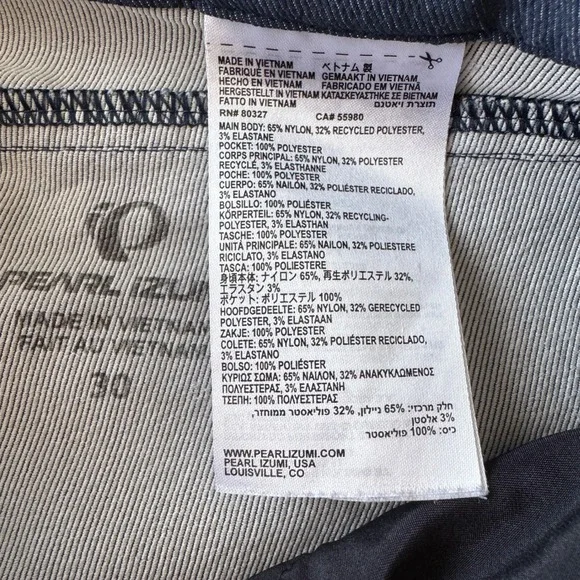 Pearl Izumi Men's Blue Performance‎ Golf Shorts Size 30 Zipper Pocket Preppy - Picture 6 of 14